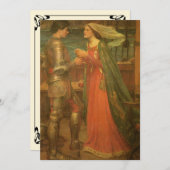 Tristan en Isolde door JW Waterhouse Bruiloft Save The Date (Voorkant / Achterkant)