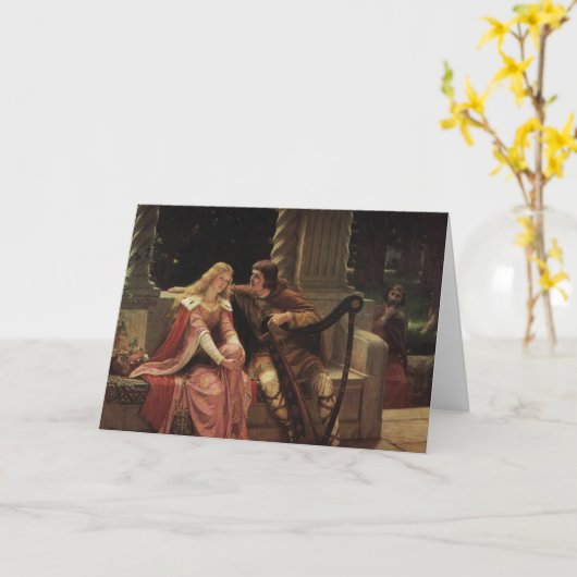 Tristan en Isolde, Edmund Blair Leighton, 1902 Kaart (Gele Bloem)