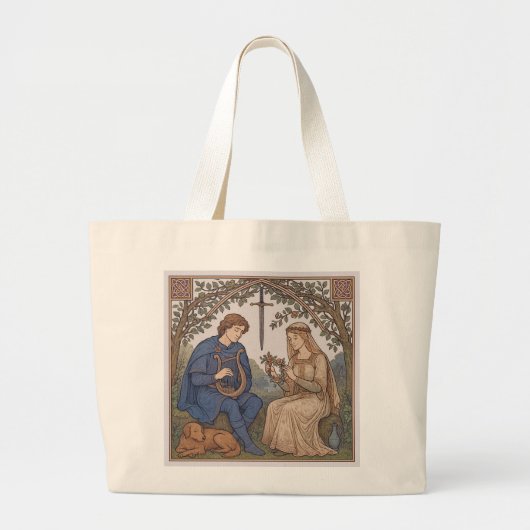 Tristan en Isolde legende Grote Tote Bag (Voorkant)