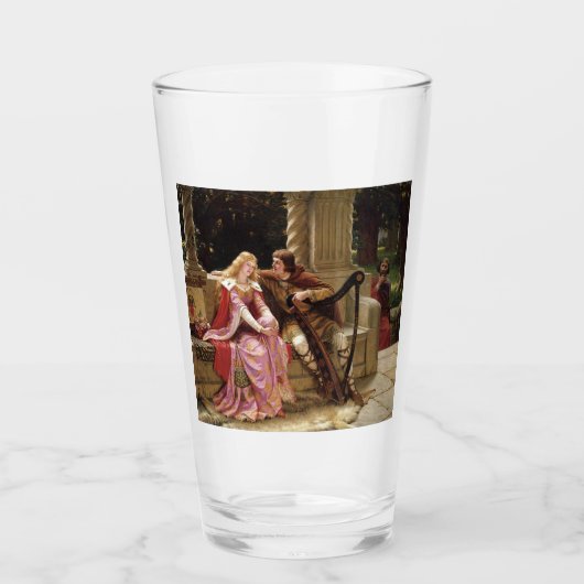 Tristan en Isolde (middeleeuwse Romance)  kunst Glas (Voorkant)