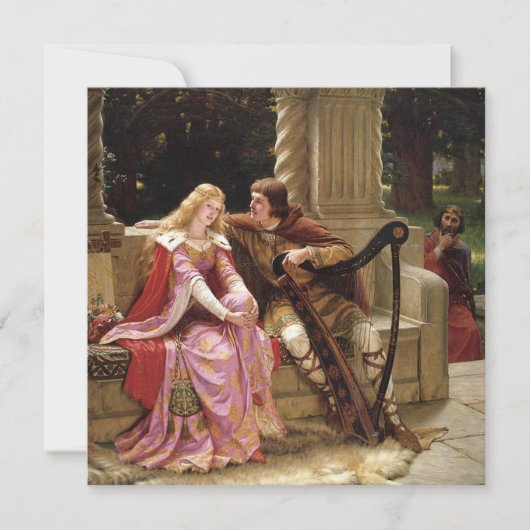 Tristan en Isolde (middeleeuwse Romance)  kunst Kaart (Voorkant)