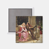 Tristan en Isolde (middeleeuwse Romance)  kunst Magneet (Voorkant / Achterkant)