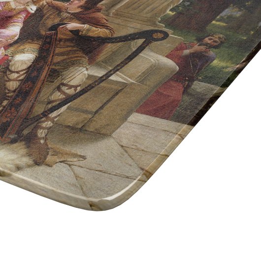 Tristan en Isolde (middeleeuwse Romance) kunst Snijplank (Hoek)