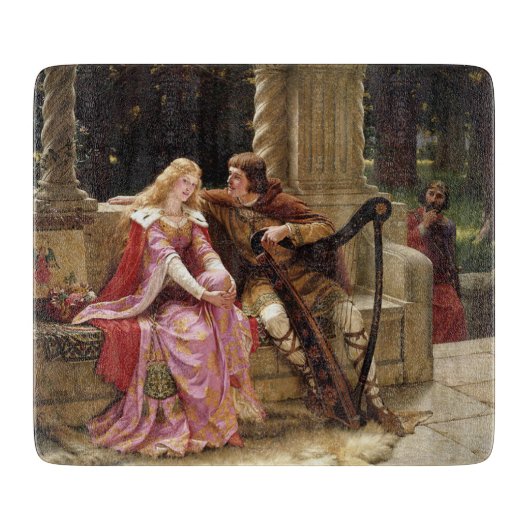 Tristan en Isolde (middeleeuwse Romance)  kunst Snijplank (Voorkant)