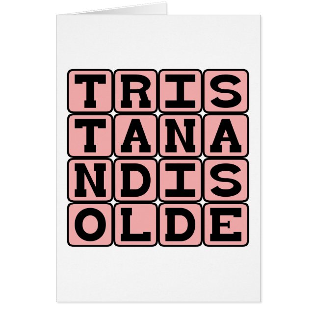 Tristan en Isolde, middeleeuwse romantische legend (Voorkant)
