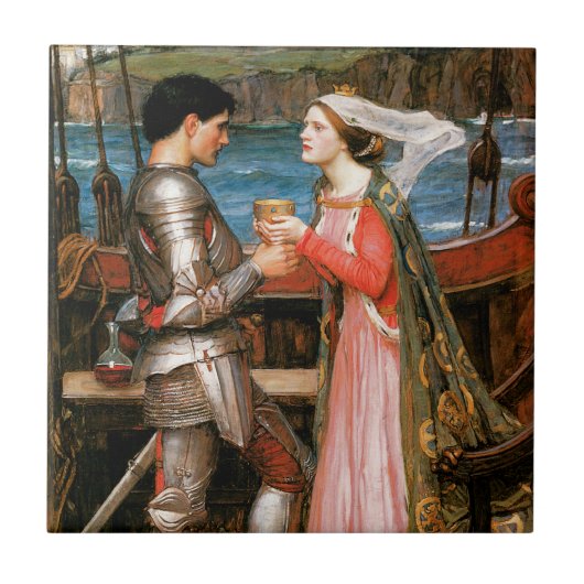 Tristan en Isolde Tegeltje (Voorkant)