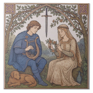 Tristan en Isolde Tegeltje