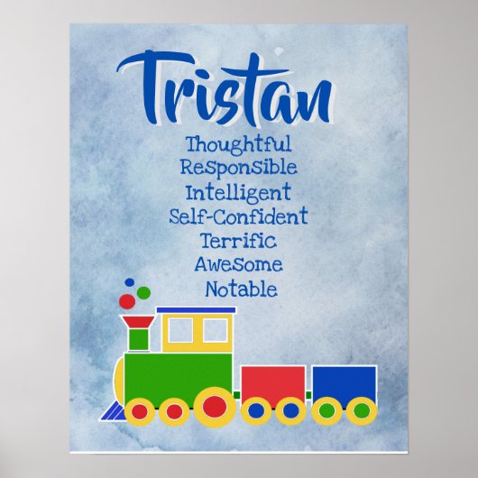 Tristan Name Poster (Voorkant)