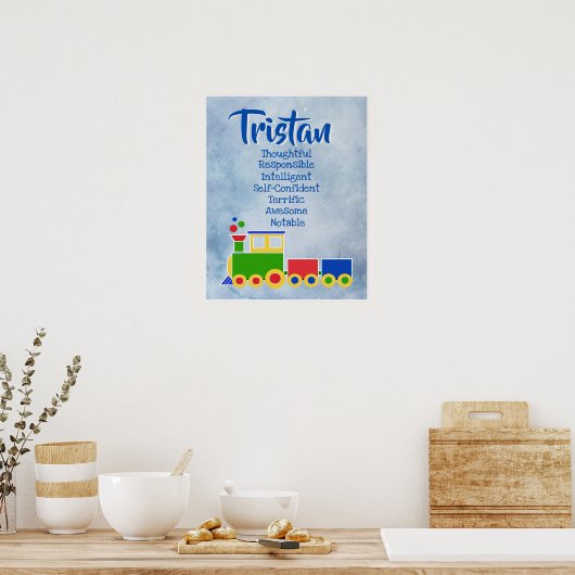 Tristan Name Poster (Keuken)