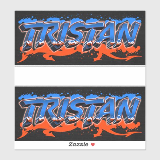 Tristan Vorname Name Graffiti Aufkleber Sticker (Vel)