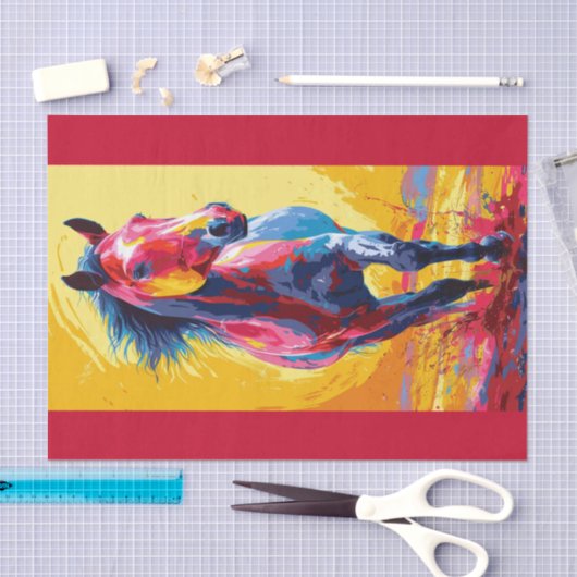 Tristin het Paard Tissuepapier (Craft)