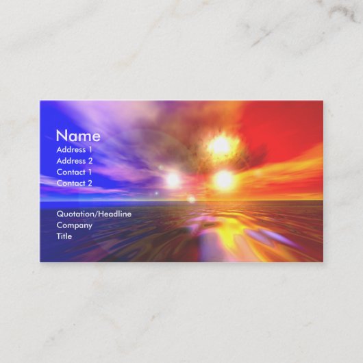 Trisuns Visitekaartje (Voorkant)