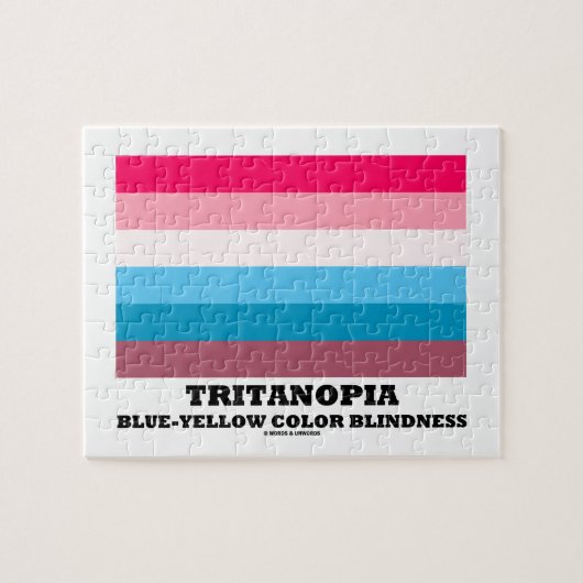 Tritanopia Blue-Yellow Color Blindness Legpuzzel (Horizontaal)