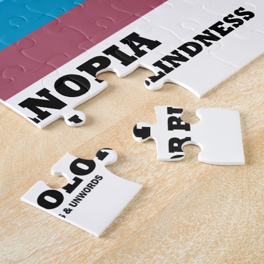 Tritanopia Blue-Yellow Color Blindness Legpuzzel (Zijkant)