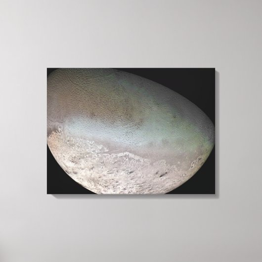 Triton, de grootste maan van de planeet Neptune Canvas Afdruk (Voorkant)