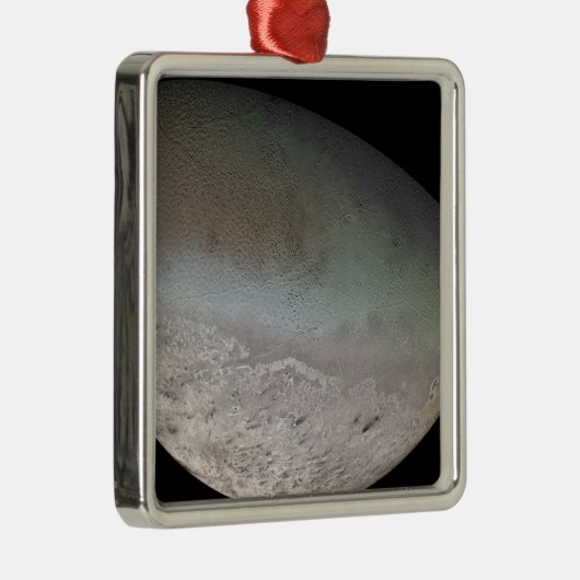 Triton, de grootste maan van de planeet Neptune Metalen Ornament (Rechts)