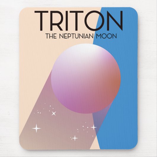 Triton - De Neptuniaanse maan Muismat (Voorkant)