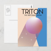Triton - De Neptunian maan Briefkaart (Voorkant / Achterkant)