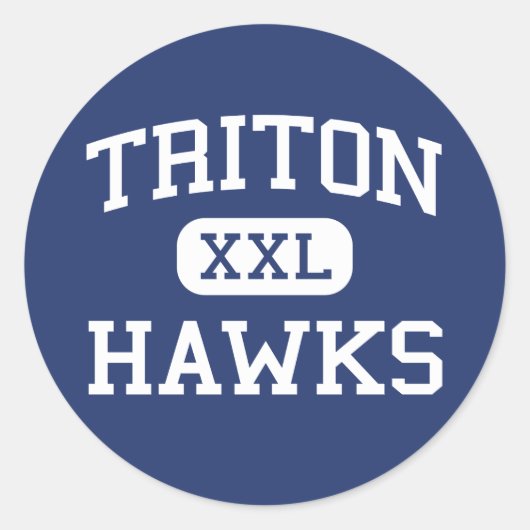 Triton - Hawks - High - Erwin België Ronde Sticker (Voorkant)