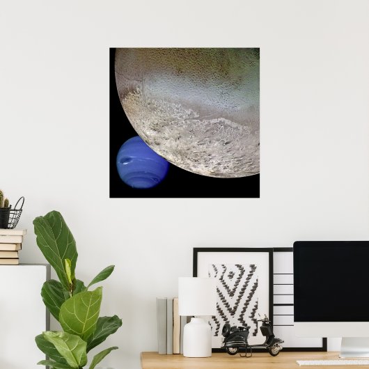 Triton met Neptune Poster (Thuiskantoor)