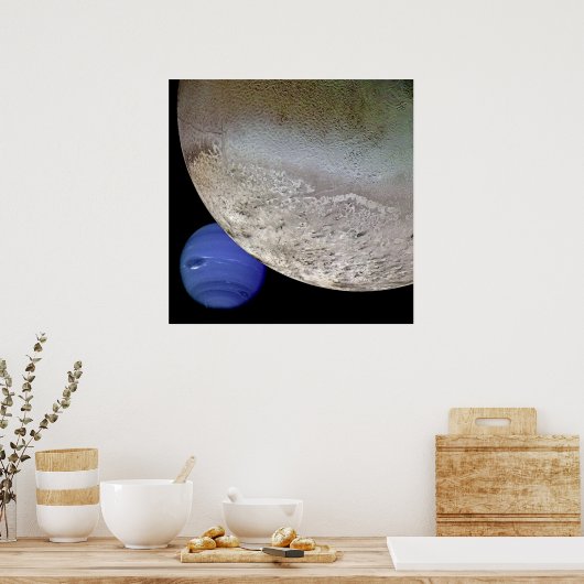 Triton met Neptune Poster (Keuken)