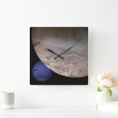 Triton met Neptune Vierkante Klok (Huis)