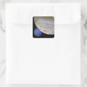 Triton met Neptune Vierkante Sticker (Tas)