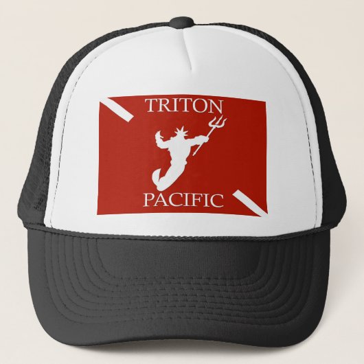Triton Pacific Logo Trucker Hat Pet (Voorkant)