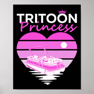 Triton Princess voor Triton Captain Women Boating Poster