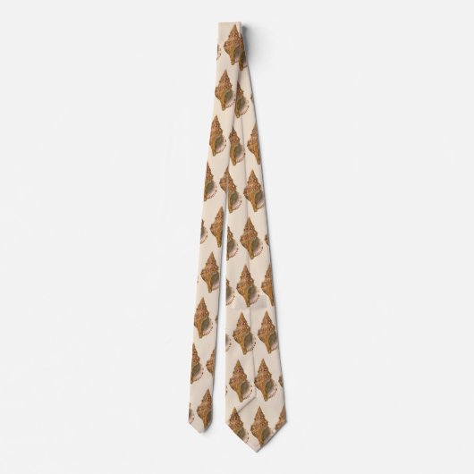 Triton Schelp, Vintage Zee Dier Stropdas (Achterkant)