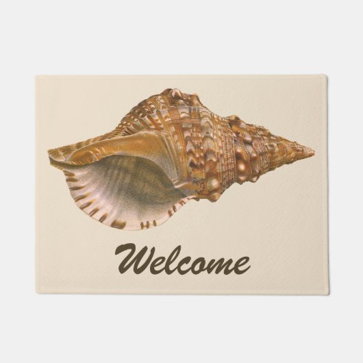 Triton Seashell Shell, Marine Ocean Animal Deurmat (Voorkant)