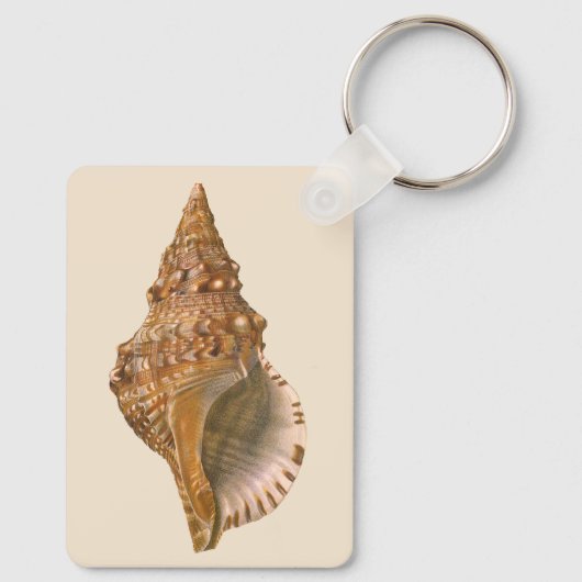 Triton Seashell Shell, Marine Ocean Animal Sleutelhanger (Achterkant)