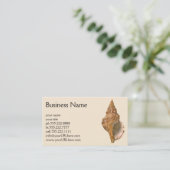  Triton Seashell Shell, Marine Ocean Animal Visitekaartje (Staand voorkant)