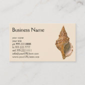  Triton Seashell Shell, Marine Ocean Animal Visitekaartje (Voorkant)