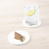  Triton Seashell Shell, Marine Ocean Animal Zandsteen Onderzetter (Zijkant)