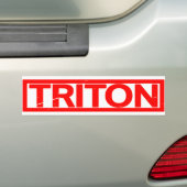 Triton Stamp Bumpersticker (Op auto)