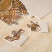 Triton Zeeschelp Schelp, Vintage Zee Mariene Dier Legpuzzel (Zijkant)