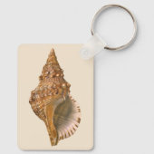 Triton Zeeschelp Schelp, Vintage Zee Mariene Dier Sleutelhanger (Achterkant)