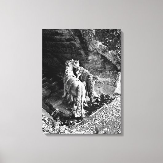 Tritons die de paarden van de zon bewateren canvas afdruk (Voorkant)