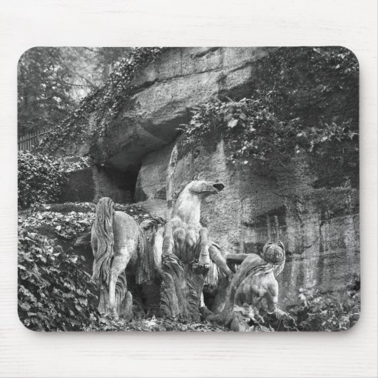 Tritons die twee paarden van de zon groomt muismat (Voorkant)