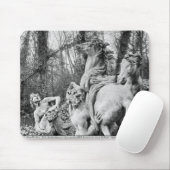 Tritons die twee paarden van de zon groomt muismat (Met muis)