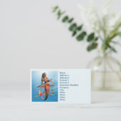 Tritons Mermaid Daughter Visitekaartje (Staand voorkant)