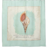 Tritons Trumpet Shell Beach Bathroom gepersonalise Douchegordijn (Voorkant)