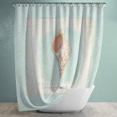 Tritons Trumpet Shell Beach Bathroom gepersonalise Douchegordijn