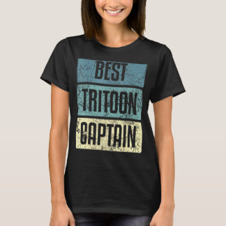 Tritoon Beste Kapitein Boot Spreuken T-shirt