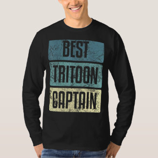 Tritoon Beste Kapitein Boot Spreuken T-shirt