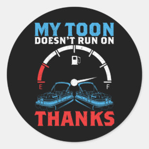 Tritoon My Toon draait niet op Bedankt voor Tritoo Ronde Sticker