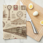 Tritsjestation Patroon (1) Theedoek (Quarter Fold)