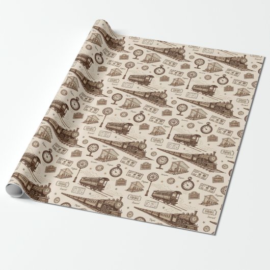 Tritsjestation Patroon (2) Cadeaupapier (Uitgerold)