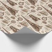 Tritsjestation Patroon (2) Cadeaupapier (Hoek)